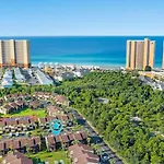 Experience Starlit Nights From Beach Happy\'S Balcony Overlooking The Community Pool At Beachwalk